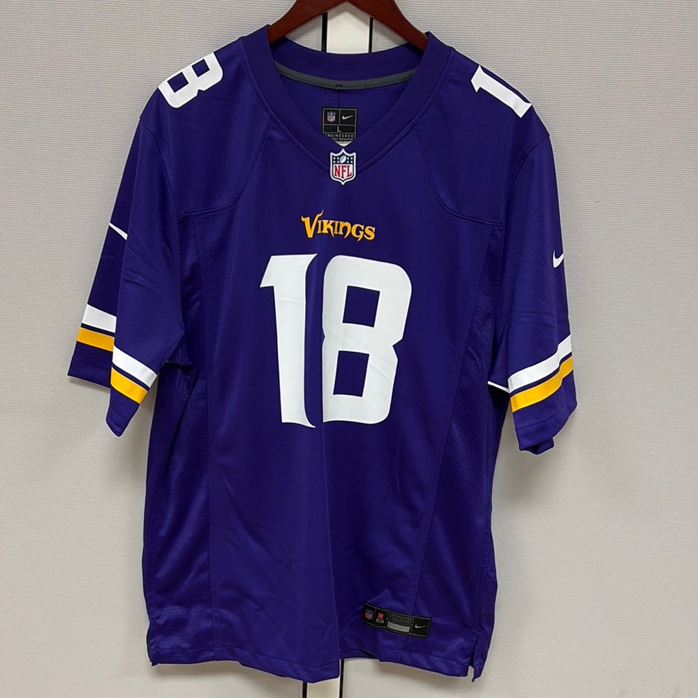 Purple Vikings Justin Jefferson NFL Jersey